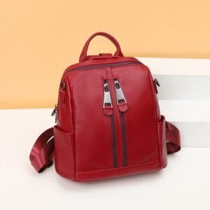 High Quality Women Vintage Full Grain Cowhide Leather Office Laptop College Backpack Article: BPKW-FL008
