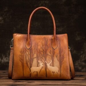 Tote Bag for Women Large Shoulder Handbag Work Full Grain Cowhide Leather Article: HT-FL011