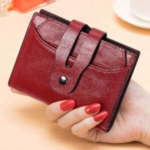 Long Zipper Girls Clutch Bag Ladies Wallet Mobile Phone Full Grain Cowhide Leather Article: WLT-FL008