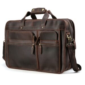 High Quality Laptop Messenger Bag Full Grain Leather Cowhide Briefcases for Men Article: MGR-UL013
