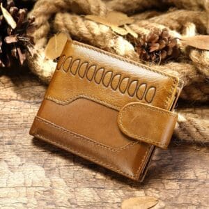 Full Grain Cowhide Leather Man Real Leather Wallet Article: WLT-ML013