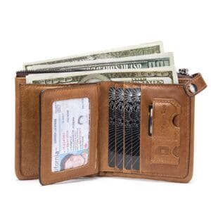 Full Grain Cowhide Leather Man Real Leather Wallet Article: WLT-ML014