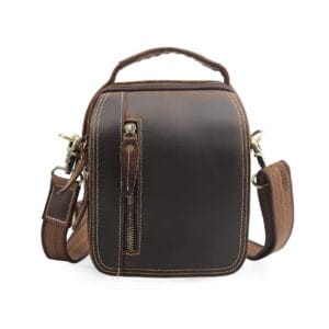 Full Grain Cowhide Leather Handmade Men Messenger Crossbody Satchel Bag Article: SCB-ML004