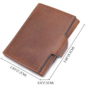 Full Grain Cowhide Leather Man Real Leather Wallet Article: WLT-ML027