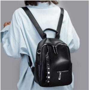 High Quality Women Vintage Full Grain Cowhide Leather Office Laptop College Backpack Article: BPKW-FL007