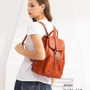 High Quality Women Vintage Full Grain Cowhide Leather Office Laptop College Backpack Article: BPKW-FL015