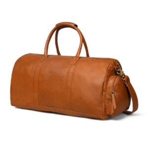 Cowhide Full Grain Leather Duffle Bag for Men