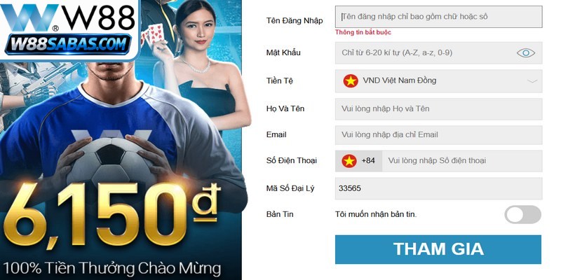 Đăng Ký W88 - Đơn Giản, Dễ Hiểu, Nhanh Chóng Và An Toàn 3 Điều cần nhớ khi đăng ký W88 bạn nên biết