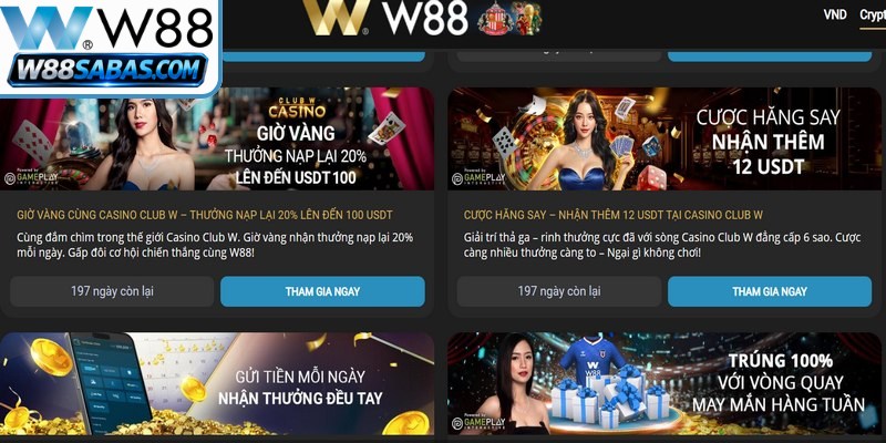 Cách tham gia nhận khuyến mãi W88 cho anh em 
