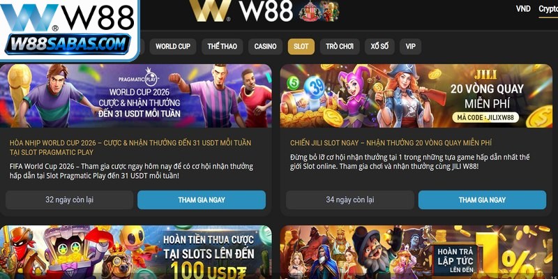 Người chơi có thể tham gia nhiều khuyến mãi W88 cùng lúc 
