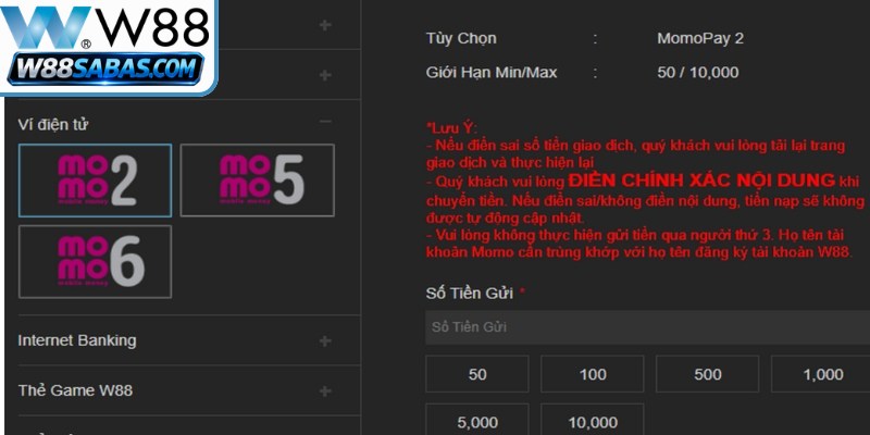 Nạp Tiền W88 - Thực Hiện Giao Dịch Siêu Tốc Mọi Lúc 3 Thời gian xử lý giao dịch nạp tiền W88 diễn ra rất nhanh